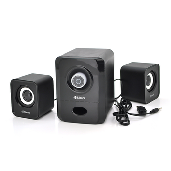 Колонки 2.1 Kisonli U-2900 для ПК і ноутбука USB + 3.5mm 5W+2x3W 20Hz-20KHz з сабвуфером Black