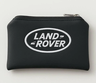 Ключница с логотипом LAND ROVER на молнии из экокожи размером 14х10 см