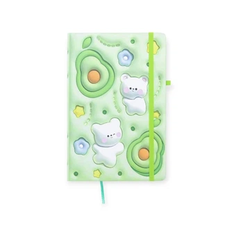 Блокнот на гумці А5 13.6×20.8 cm, 80 арк.,тверда обкладинка Kiddy sweet, дизайн 3 (761254ML-3)