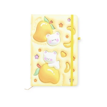 Блокнот на гумці А5 13.6×20.8 cm, 80 арк.,тверда обкладинка Kiddy sweet, дизайн 4 (761254ML-4)
