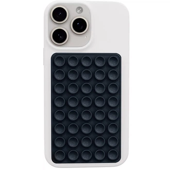 Держатель-присоска для телефона Double Side Silicone 100*64мм Dark Gray