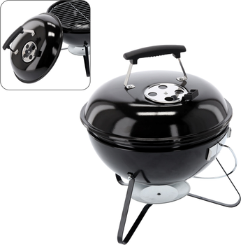 Портативний вугільний гриль Garden Line 37 х 37 х 44 см (BBQ0100)