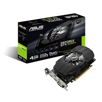 Відеокарта GeForce GTX 1050 Ti 4GB Asus Phoenix (PH-GTX1050TI-4G) Б/В