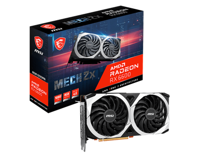 Відеокарта MSI Radeon RX 6600 MECH 2X 8Gb GDDR6 (RX 6600 MECH 2X 8G:5)