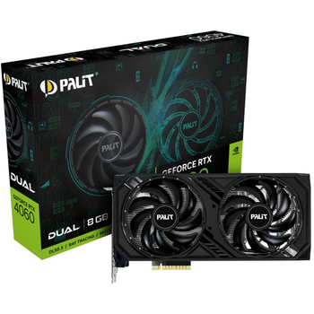 Відеокарта GF RTX 4060 8 GB GDDR6 Dual Palit (NE64060019P1-1070D) Black 36384
