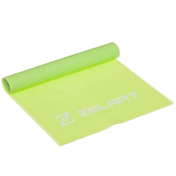 Лента эластичная для фитнеса и йоги Zelart FI-6306-1_2 Салатовий