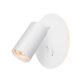 Бра повортное на стену белое на одну лампочку GU10, с LED подсветкой Sneha (996804 WHITE)