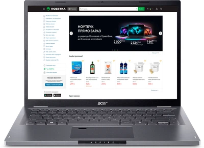 Ноутбук Acer Aspire 14 A14-51M-50AB (NX.KXHEU.002) Steel Gray