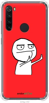 Силікон із посиленими кутами чохол на Xiaomi Redmi Note 8 Мем "4578sp-1787-70447"