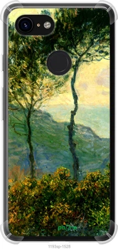 Силикон с усиленными углами чехол на Google Pixel 3 Клод Моне "1193sp-1528-70447"