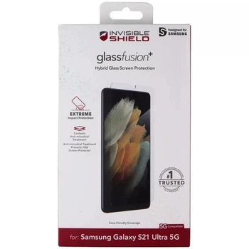 Защитная пленка Zagg InvisibleShield GlassFusion+ Hybrid Glass для Samsung Galaxy S21 Ultra SM-G998 Transparent (200307502)