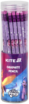 Набір графітних олівців Kite My Little Pony HB Тригранний з гумкою 36 шт (LP25-046)