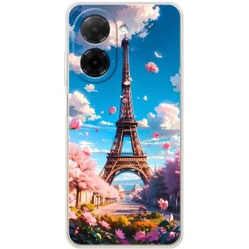 Силиконовый Чехол с Картинкой для Xiaomi Redmi A5 Принт (Париж, Эйфелева Башня) (65746-ysm035)
