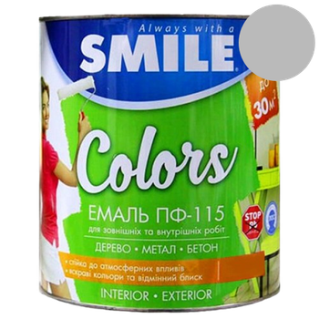 Эмаль алкидная ПФ-115 Smile светло-серая 2.8 кг