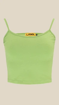 Топ однотонный женский LAWA WBC02381 L Оливковый