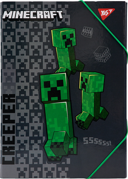Папка для праці Yes Minecraft картонна A4 (500247) (5056574450159)