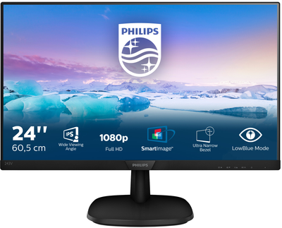 Монитор 24" Philips V-line 243V7QDSB Full HD IPS 75 Гц Б/В
