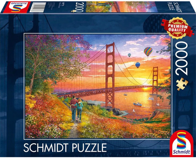 Puzzle Schmidt Spiele Spacer do mostu Golden Gate 2000 elementów 59773 (4001504597733)