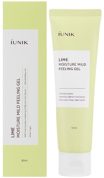 Peeling do twarzy iUNIK Lime Moisture Mild żelowy 90 ml (8809728080200)