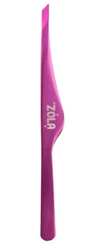 Пинцет скошенный профессиональный для бровей ZOLA PINK