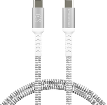Kabel Dbramante1928 Braided USB Type-C - USB Type-C 1.2 m Silver (5711428071163)