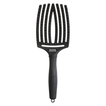 Щетка Olivia Garden Fingerbrush Care Iconic Boar&Nylon Full Black Large