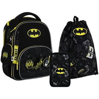 Шкільний набір Kite Education DC Batman SET_DC25-556M (рюкзак, пенал, сумка)