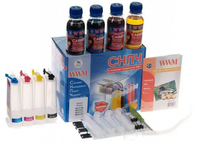 Система НПЧ WWM Canon Pixma MG2140/MG2240/MG3140/MG4140 + чорнило С45 (4x100 г) (IS.0124)