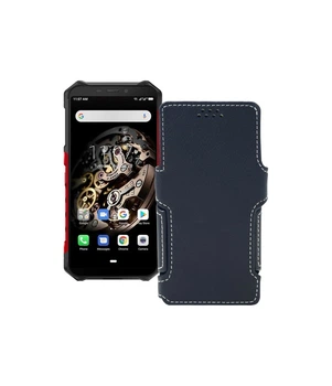 Чохол-книжка з екошкіри для телефону Ulefone Armor X5 pro Чорний матовий