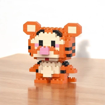 3D конструктор из миниблоков фигурка "Тигруля" Bricks 170 детали детский пиксельные блоки 5.8 см