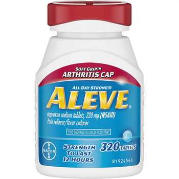 Знеболювальне та жарознижувальне на 12 годин, Aleve Soft Grip Arthritis Caplet, 320шт