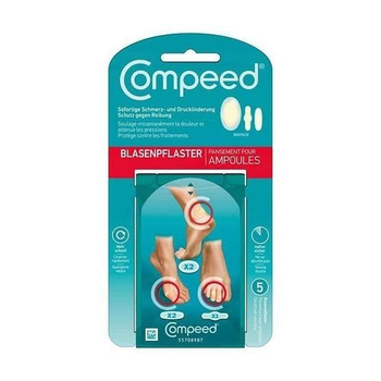 Пластирі Compeed Sport від вологих мозолів на задній стороні стопи максимальна фіксація 5 шт