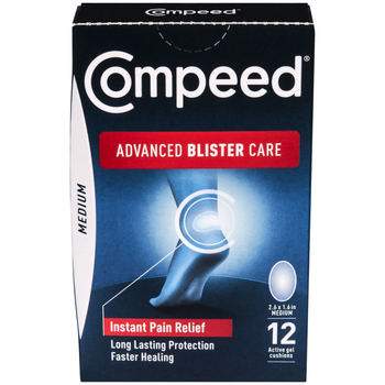 Набір пластирів Компід для вологих мозолів на п'ятах Compeed Advanced Blister Care Medium 12 шт.