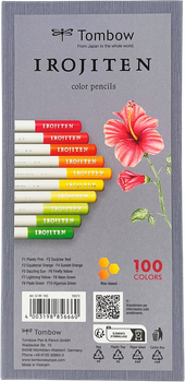 Набір кольорових олівців Tombow Irojiten Fluorescence l 10 шт (4003198856660)