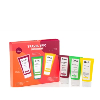 Подарунковий набір для догляду за тілом Q+A Travel Trio (50мл+50мл+50мл)