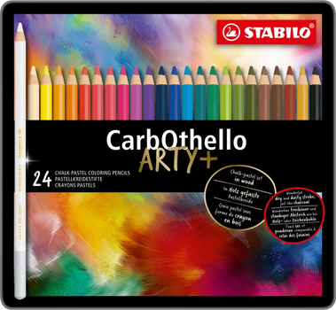 Набір пастельних олівців Stabilo CarbOthello різнокольорових 24 шт (4006381279628)