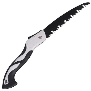 Садова складна пилка для дерева Sharp Saw MW-107 Чорно-біла