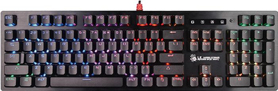 Клавіатура дротова Bloody B820R Light Strike Red Switch USB (4711421926997) червоні світчі, чорна, підсвічування клавіш, USB