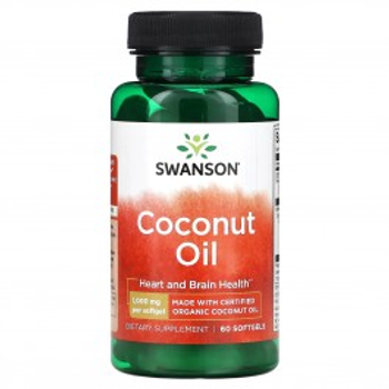 Кокосова олія Свансон, Coconut Oil Extra Virgin Swanson, 454 гр.
