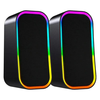 Колонки Fantech проводные/ беспроводные USB AUX BT5.3 для ПК ноутбука 6Вт RGB компьютерная акустика (GS304 )