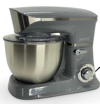 Тестомес Royalty Line PKM-1900.7 Grey SLOVAKIA 1900W 6.5L кухонный комбайн миксер планетарный