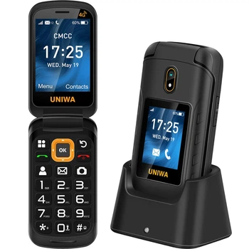 Мобільний телефон UNIWA V909T 4G Gray Бабушкофон