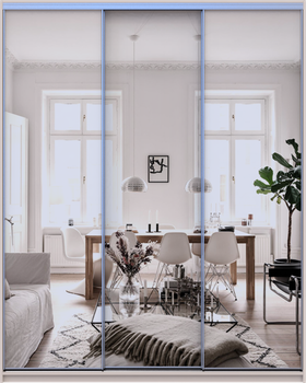 Шкаф купе Doros Сити Лайт Кашемир 3 Зеркала 180х60х225 см (80736374)