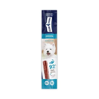 Ласощі для собак Club 4 Paws для чутливого травлення з лососем 12 г (4820083908224)