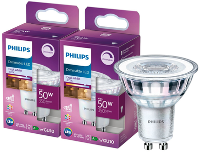 Світлодіодна лампа Philips LED CLA 50W GU10 4000K 2 шт