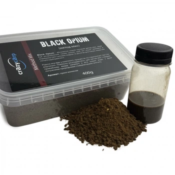 Метод мікс Crazy Carp Black Opium чорний опіум 400г MMIXBO400