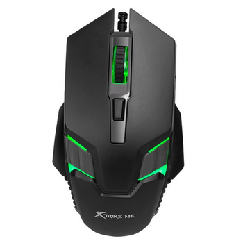 Мышь XTRIKE ME GM-110, игровая 3600dpi, 4кн, LED, черная