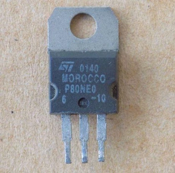 Транзистор STP80NE06 ( P80NE06 , STP80NE06-10 ) оригинал демонтаж, TO220 б/у