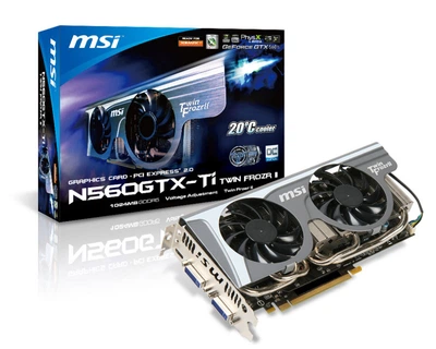 Відеокарта MSI GeForce GTX 560 Ti 1024MB GDDR5 (N560GTX-Ti-M2D1GD5/OC:5), Б/в