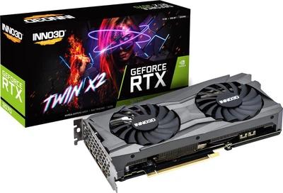 Відеокарта Inno3D RTX 3070 TWIN X2 8GB GDDR6 (M30702-08D6-1710VA32L), Б/в
